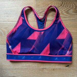 Adidas Don't Rest AlphaSkin Graphic Womens Sports Bra - Pink - Size S Rare